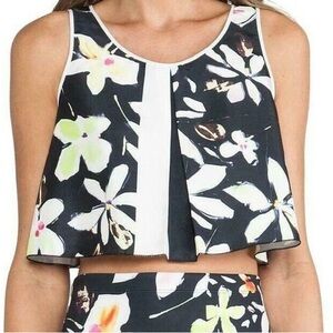 Clover Canyon Women's Garden Plaid Crop Tank size Extra Small